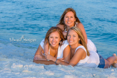 Pensacola family beach portraits three