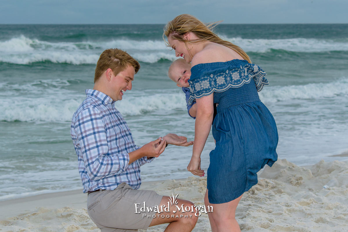 Orange Beach marriage proposal 1