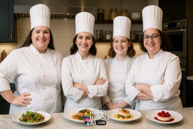 20250423 1742 Professional Women Chefs Remix 01jsjcyr5rf0b8nm0ntfay0j39