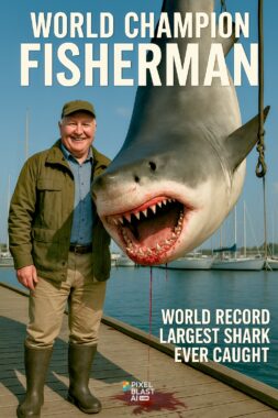20250515 1338 Giant Shark Catch Remix 01jvakrensee8vh8v64w7d76n0