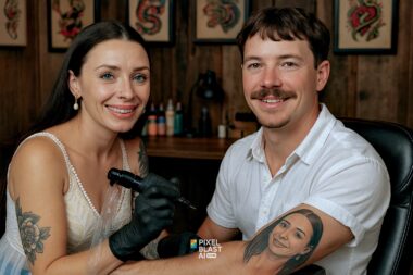 20250516 1756 Tattoo Parlor Portrait Remix 01jvdmy792ff9b1mt2k4vskp5q 20250516 1756 Tattoo Parlor Portrait Remix 01jvdmy792ff9b1mt2k4vskp5q