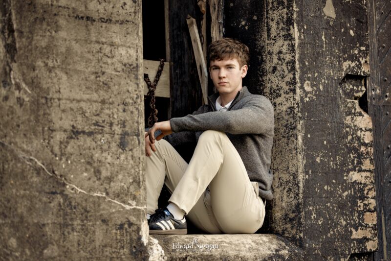 High school senior photography shot at Fort Morgan, Alabama. 