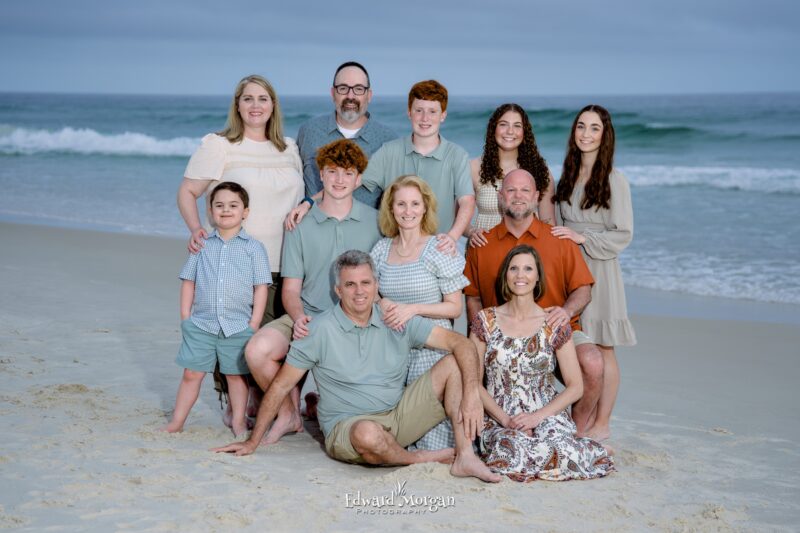 Gulf Shores family beach portraits Large group photo