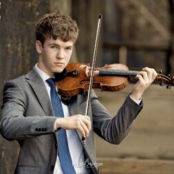 Gulf Shores High School Senior Photographer Photo of Senior playing the violin